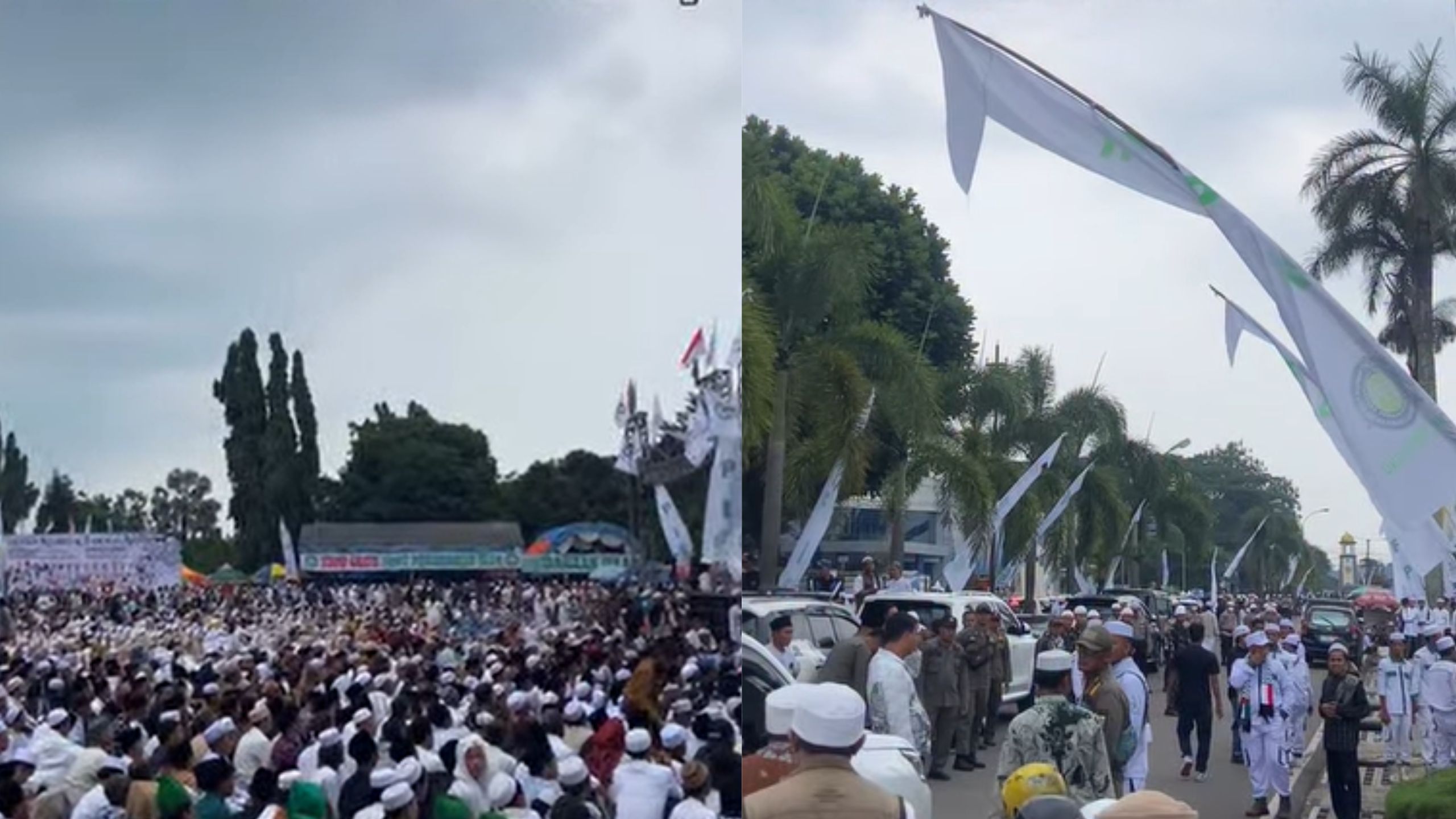 Jemaah padati Alun-Alun Pandeglang. (instagram)